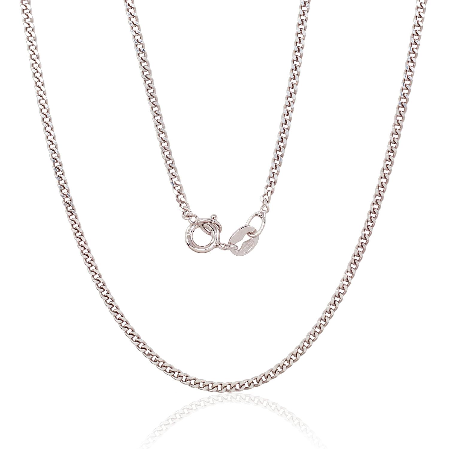 Sudraba ķēdīte Kartjē 2 mm , dimantu