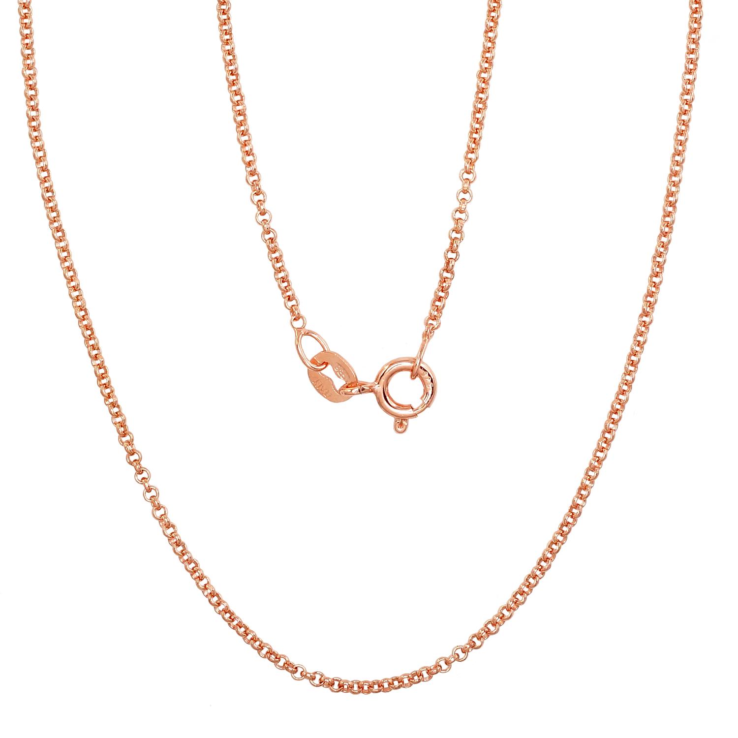 Sudraba ķēdīte Rollo 1 mm #2400144(PAu-R)