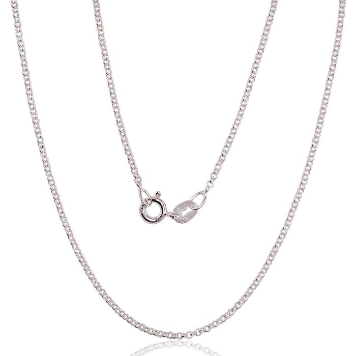 Sudraba ķēdīte Rollo 1 mm #2400144