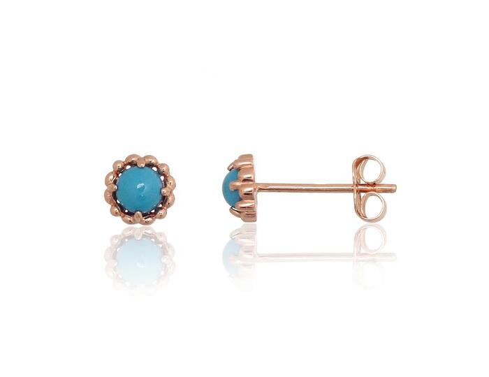 Zelta auskari-puseti #1201802(Au-R)_TRX, Sarkanais Zelts 585°