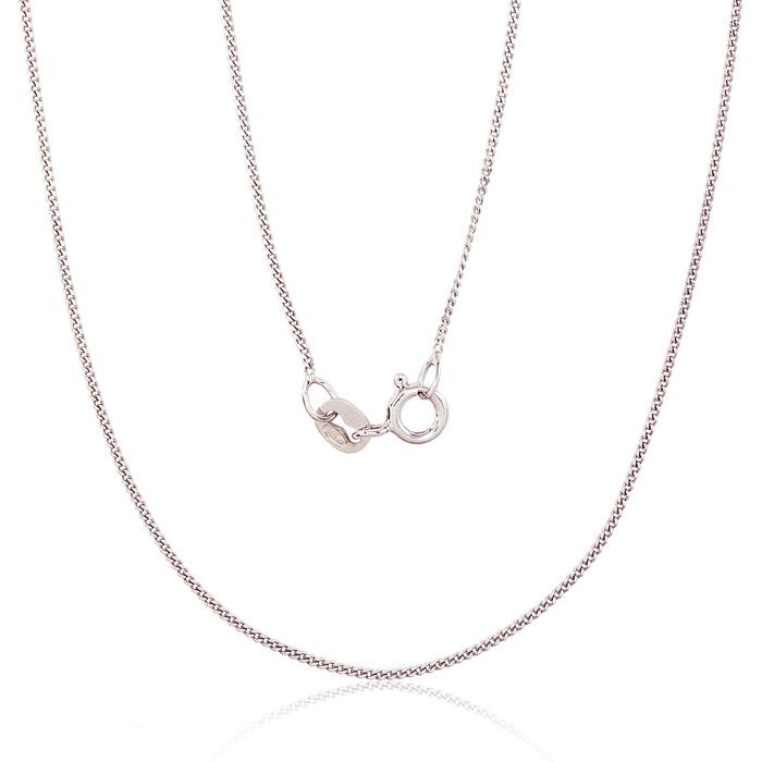 Sudraba ķēdīte Kartjē 1 mm , dimantu