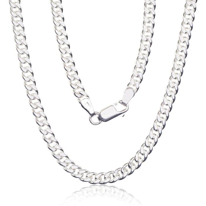 Sudraba ķēdīte Kartjē 4 mm #2400141