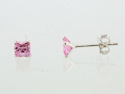 Серебряные серьги-пуссеты #2202628_CZ-PI, Серебро 925°, Цирконы. Вес: 0.5