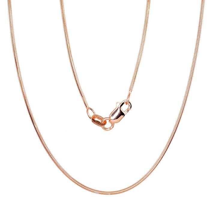 Sudraba ķēdīte Čūskiņa 1 mm #2400085(PAu-R)
