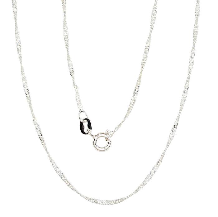 Sudraba ķēdīte Singapūra 1,5 mm