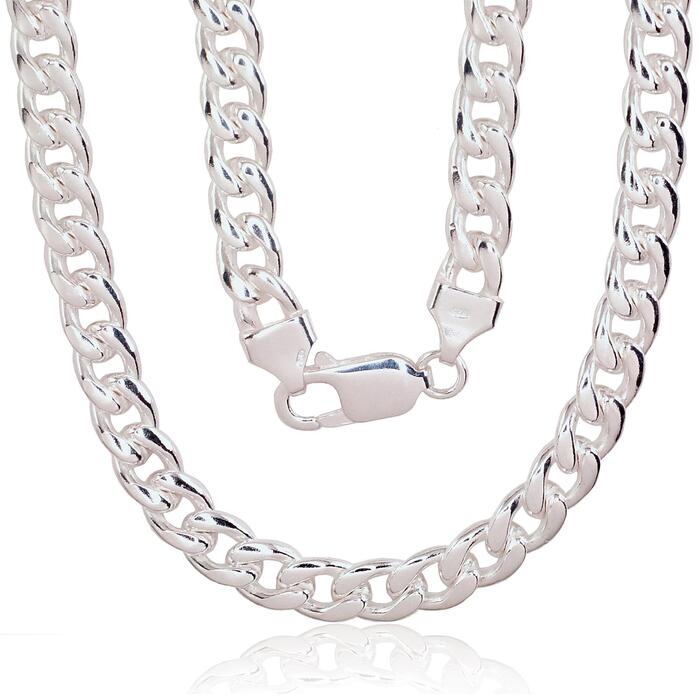 Sudraba ķēdīte Kartjē 7 mm #2400139