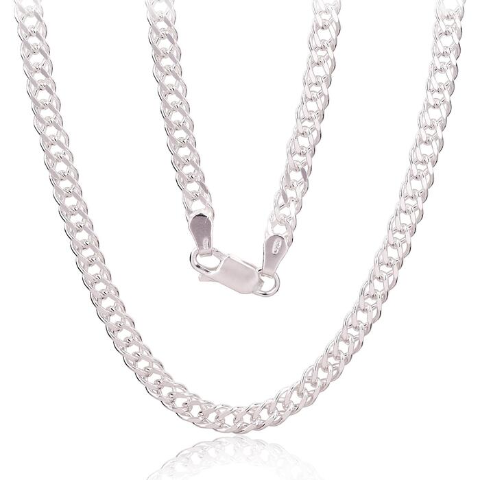 Sudraba ķēdīte Rombs 5.5 mm