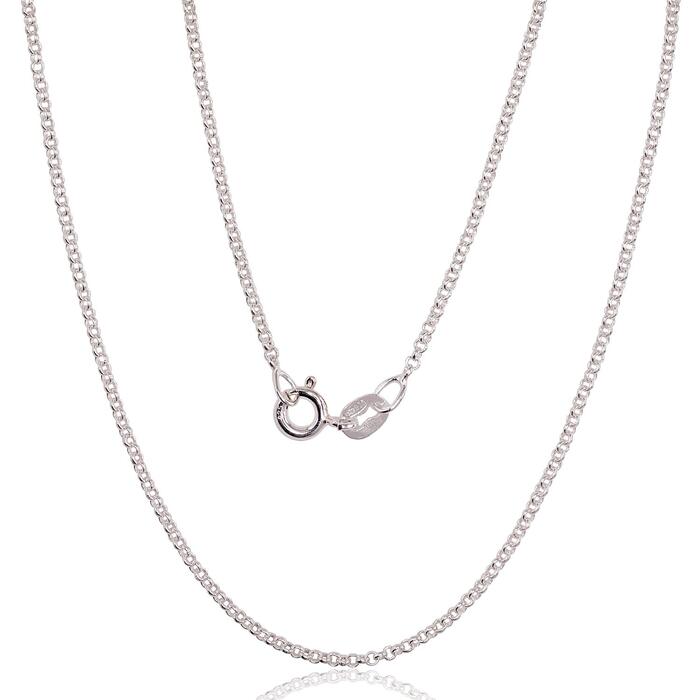 Sudraba ķēdīte Rollo 1 mm #2400144