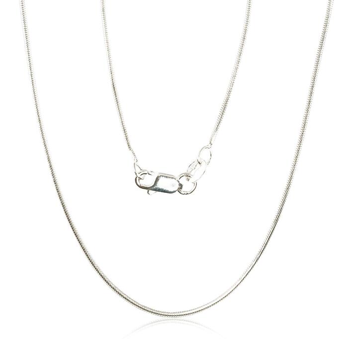 Sudraba ķēdīte Čūskiņa 1 mm #2400085