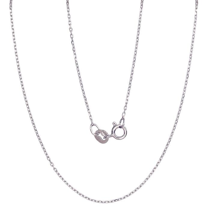 Sudraba ķēdīte Enkurs 1 mm , dimantu