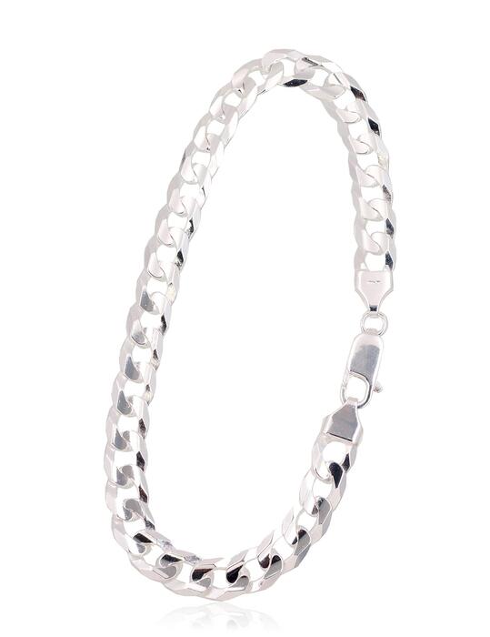 Sudraba ķēdīte Kartjē 6.9 mm