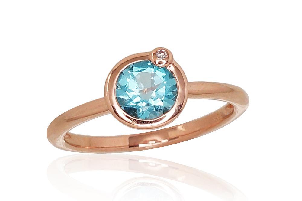 Zelta gredzens #1100810(Au-R)_DI+TZB, Sarkanais Zelts 585°