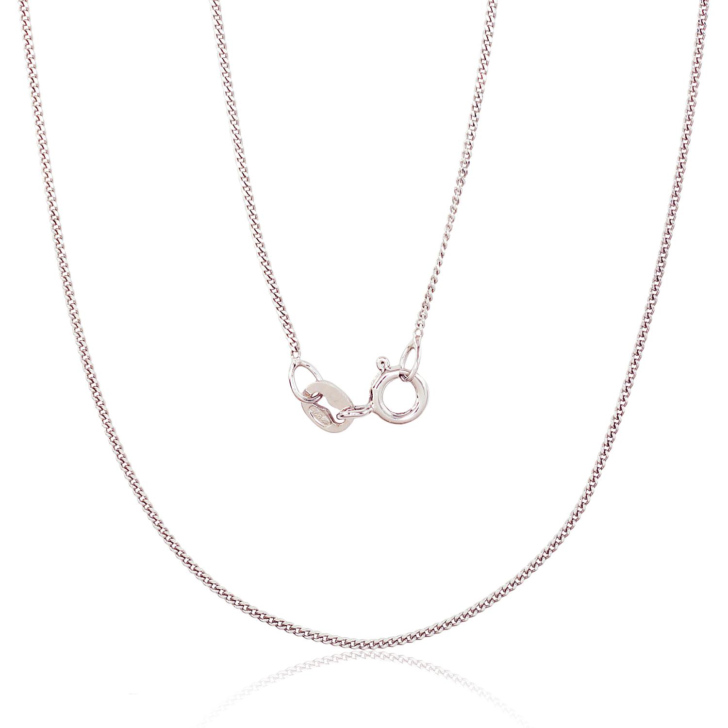 Sudraba ķēdīte Kartjē 1 mm , dimantu