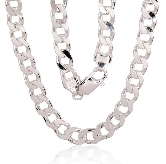 Sudraba ķēdīte Kartjē 7.5 mm