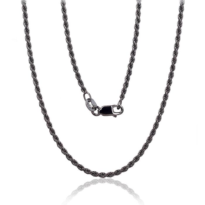 Sudraba ķēdīte Tauvas (Rope) 2 mm