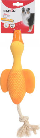 Camon Rot. Suņiem Lateksa dzīvn.ar virvi 18cm (AH2006)