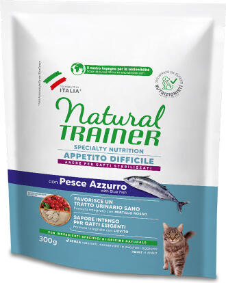NT CAT APPETITO DIFFICILE WITH BLUE FISH 0,300 КГ - полнорационный и сбалансированный корм для взрослых кошек от 1 года, особенно привередливых во вкусе. Подходит как для стерилизованных, так и для нестерилизованных кошек. (967490)