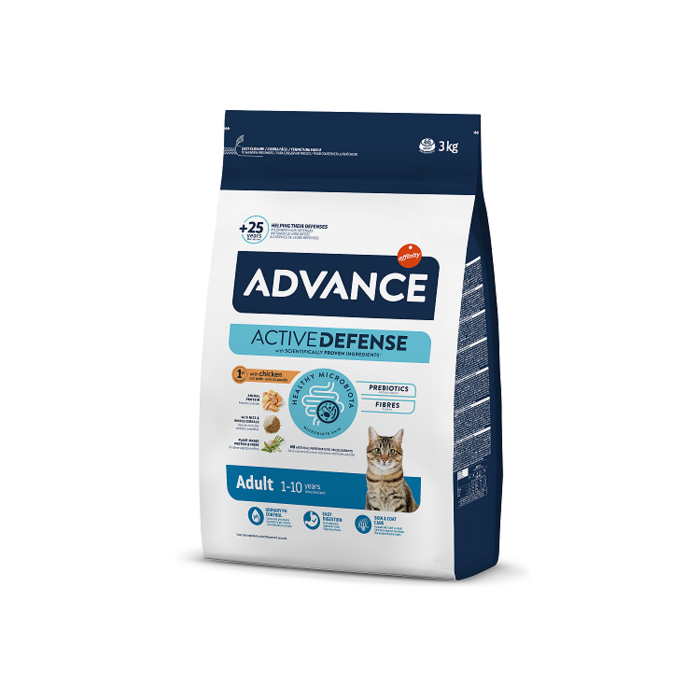 ADVANCE CAT ADULT CHICKEN 3.0KG - ДЛЯ ВЗРОСЛЫХ КОШЕК (КУРИЦA И РИС) (573311)