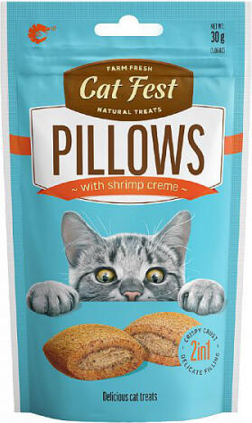 CatFest Spilventiņi ar garneļu gaļas pildijumu
