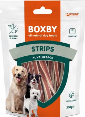 BOXBY STRIPS for DOGS 360g - СЭНДВИЧИ ДЛЯ ЩЕНКОВ И ВЗРОСЛЫХ (8511021375)
