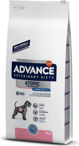 ADVANCE VETERINARY DIETS DOG ATOPIC MEDIUM-MAXI TROUT 12KG - ДЛЯ СОБАК СРЕДНИХ И КРУПНЫХ ПОРОД С АТОПИЧЕСКИМ ДЕРМАТИТОМ (923676)