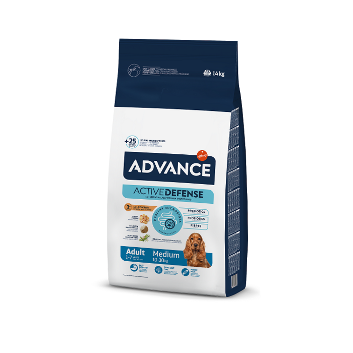 ADVANCE DOG MEDIUM ADULT 14,0KG - ДЛЯ СОБАК СРЕДНИХ ПОРОД (КУРИЦА С РИСОМ) (924068)