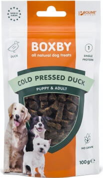 BOXBY COLD PRESED DUCK TREAT 100gr - BOXBY ЛАКОМСТВО ХОЛОДНОГО ПРЕССОВАНИЯ С УТКОЙ ДЛЯ СОБАК (8114020584)