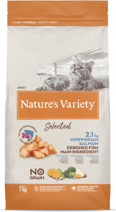 Nature's Variety Cat Selected Norwegian Salmon 7 Kg - сухой корм с норвежским лососем для взрослых кошек (927154)