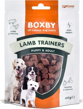 BOXBY LAMB TRAINERS PUPPY ? ADULT 100п - дополнительный корм с ягненком и курицей для щенков от 3 месяцев и взрослых собак. (8511011030)