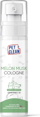 Pet Clean Pet Cologne Melon Musk smaržūdens 100ml - smaržūdens mājdzīvniekiem, īpaši izstrādāts ar vilinošo muskusa melones aromātu. (PCCM100)