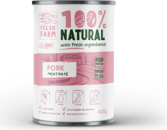Prefera PF Fresh Farm Dog Smooth pate with pork 400 gr (FF1003)
