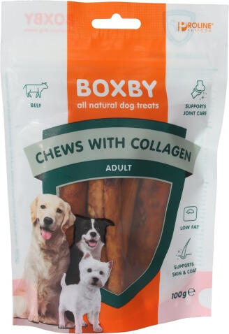 Boxby Chew with collagen 100g - дополнительный корм для взрослых собак, лакомства Boxby с коллагеном. (8511022467)
