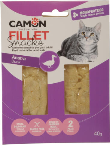 CAMON CAT Duck Fillets - дополнительный корм для взрослых кошек - вкусное филе утки (AF410)