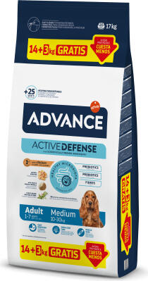 ADVANCE DOG MEDIUM ADULT 14+3 KG - ДЛЯ ВЗРОСЛЫХ СОБАК СРЕДНИХ ПОРОД (КУРИЦА С РИСОМ) (968260)