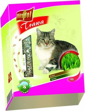 GRASS for cats in carton box 100g - Vitapol трава для кошек (ZVP-4800)
