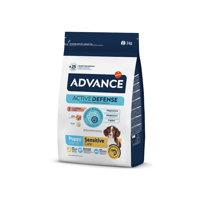 ADVANCE DOG PUPPY SENSITIVE 3,0KG - ДЛЯ ЧУВСТВИТЕЛЬНЫХ ЩЕНКОВ (ЛОСОСЬ С РИСОМ ) (500934)