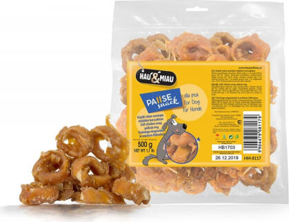 HAU & MIAU fish rings wrapped in soft chicken 500g (HM-8117)