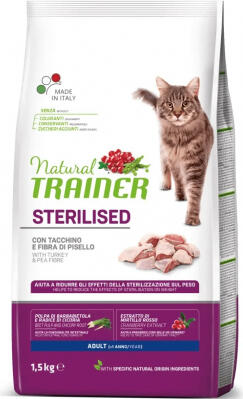 NT CAT STERILISED TURKEY 1,5 КГ - Полноценный сбалансированный сухой корм с индейкой для взрослых стерилизованных кошек (924910)