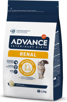 ADVANCE VETERINARY DIETS CAT RENAL FAILURE 1.5KG - ДЛЯ КОШЕК С ПОЧЕЧНОЙ НЕДОСТАТОЧНОСТЬЮ (962344)