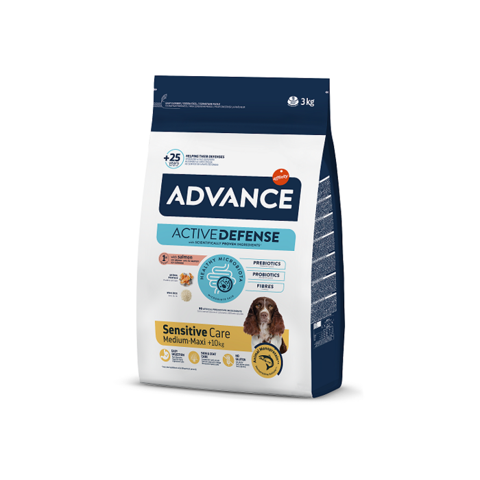 ADVANCE DOG SENSITIVE SALMON & RICE 3,0KG - ДЛЯ ЧУВСТВИТЕЛЬНЫХ СОБАК (ЛОСОСЬ С РИСОМ) (524319)