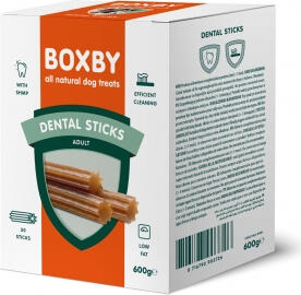 BOXBY DENTAL CARE STICK 600gr - ПАЛОЧКИ ДЛЯ ОЧИСТКИ ЗУБОВ ДЛЯ ВЗРОСЛЫХ СОБАК (8111002300)