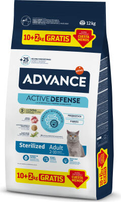 ADVANCE CAT ADULT STERILIZED TURKEY 10+2 kg - ПОЛНОРАЦИОННЫЙ КОРМ ДЛЯ ВЗРОСЛЫХ СТЕРИЛИЗОВАННЫХ КОШЕК (968858)