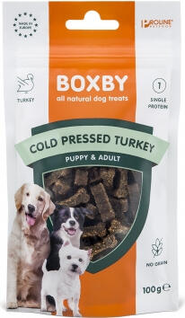 BOXBY COLD PRESED TURKEY TREAT 100gr - BOXBY ЛАКОМСТВО ХОЛОДНОГО ПРЕССОВАНИЯ С ИНДЮШКОЙ ДЛЯ СОБАК 100gr (8114020585)
